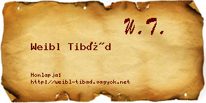 Weibl Tibád névjegykártya